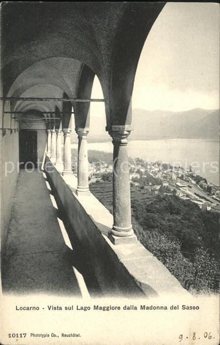 Locarno TI Vista sul Lago Maggiore dalla Madonna del Sasso
