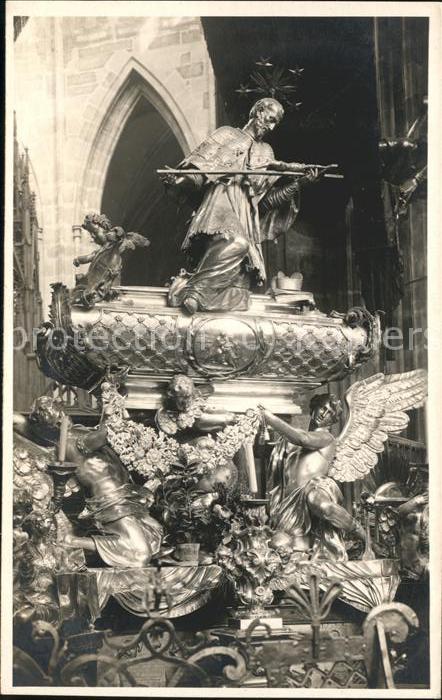 Prag Prahy Prague Grabmal des Hl Nepomuck