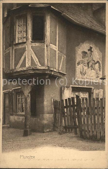 Munster Chateau-Salins Alte Hausfassade