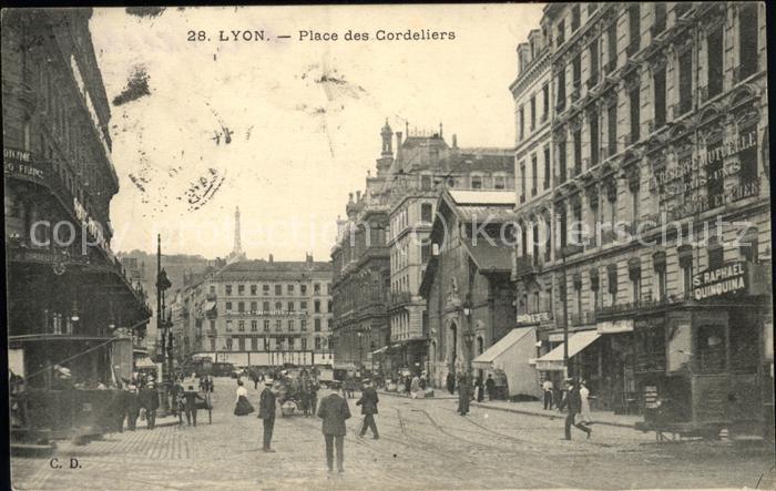 Lyon France Place des Cordeliers