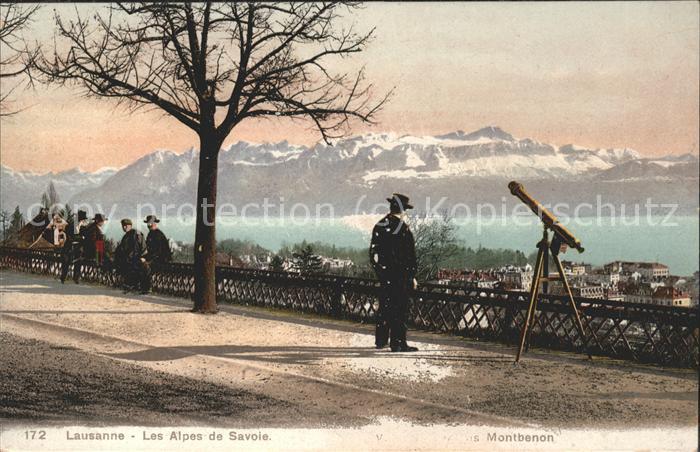 Lausanne VD et les Alpes de Savoie
