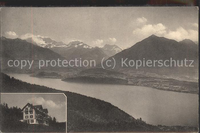 Thun BE Pension Waldheim Kaltenegg Panorama