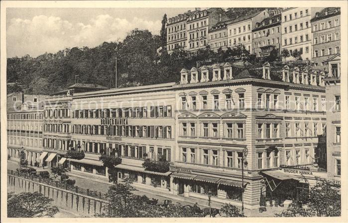 Karlsbad Eger Hotel Brüder Hanika