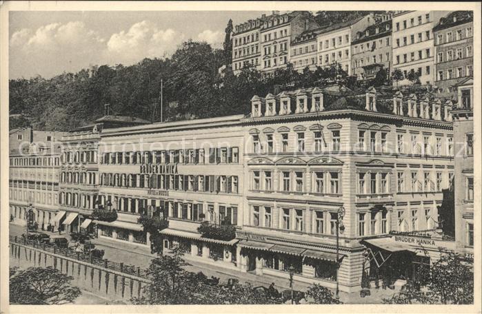 Karlsbad Eger Hotel Brüder Hanika