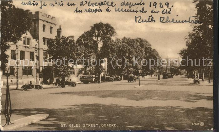 Oxford Oxfordshire St Giles Street