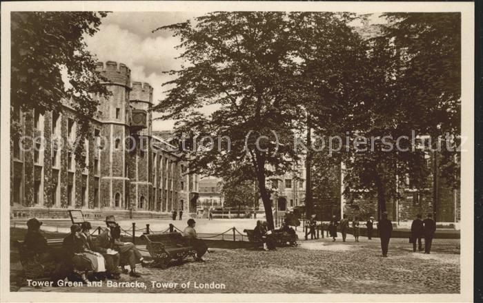 Tower City of London Tower Green and Barracks