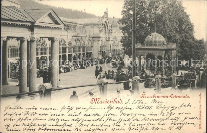 Marienbad Tschechien Boehmen Kreuzbrunnen Colonnade