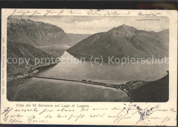 Lago di Lugano TI Vista dal M Salvatore