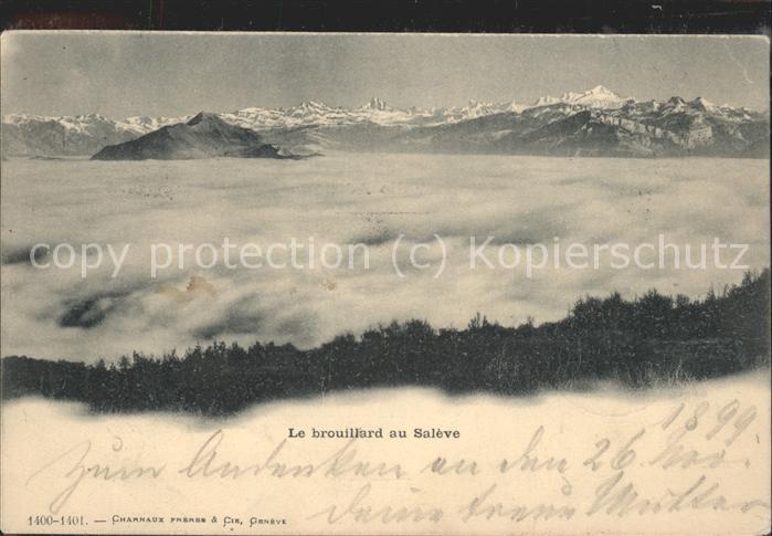 Geneve GE Le brouillard au Saleve