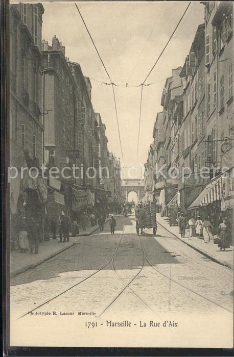 Marseille Bouches-du-Rhone La Rue d_Aix