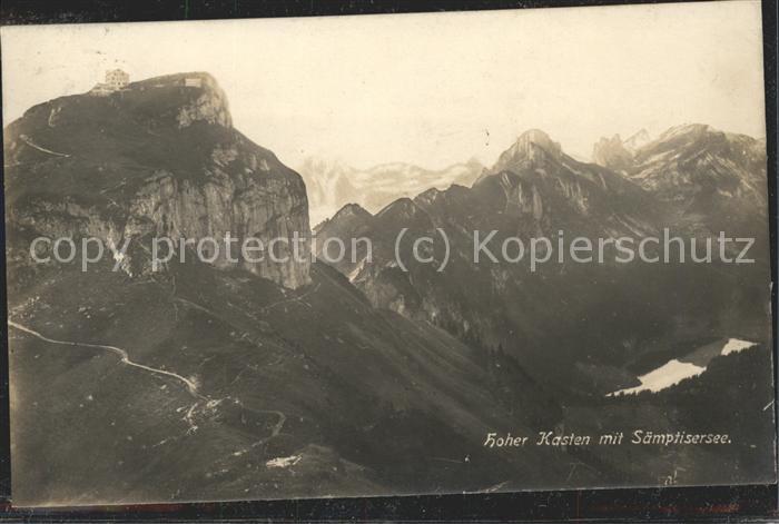 Appenzell IR Gasthaus Hoher Kasten mit Saemptiersee