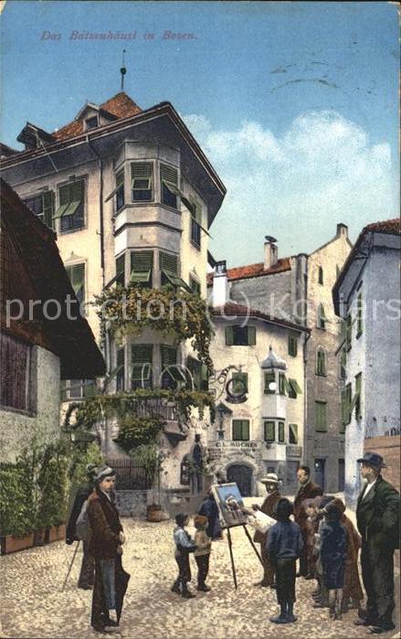 Bozen Suedtirol Das Batzenhäusl Künstlerkarte