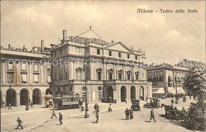 Milano Teatro della Scala Strassenbahn Pferdek