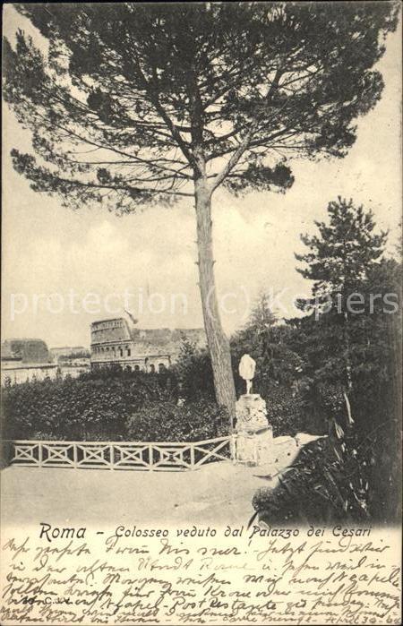 Rom Roma Colosseo veduto dal Palazo de Cesari