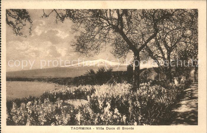 Taormina Sizilien Villa Duca di Bronte