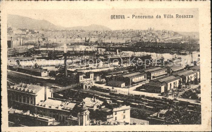 Genova Genua Liguria Panorama da Villa Rosazzo
