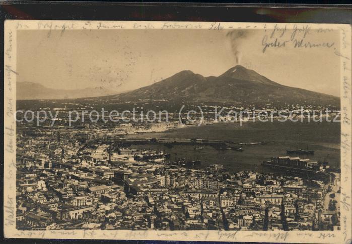 Napoli Neapel Panorama am Meer