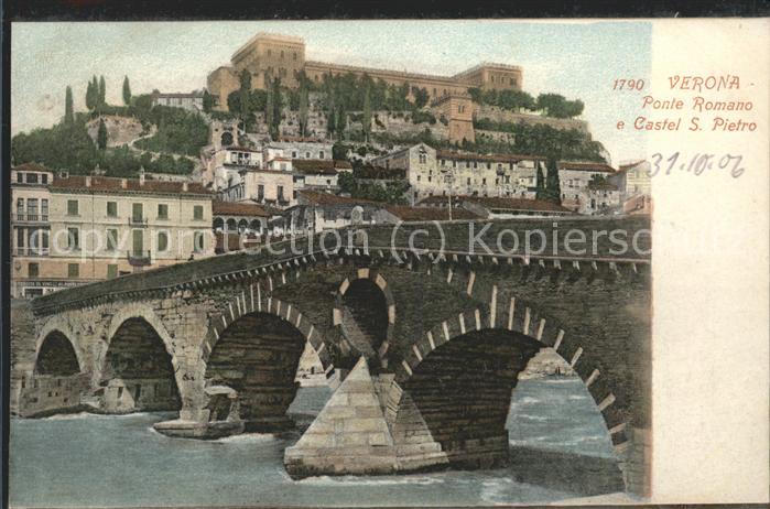 Verona Veneto Ponte Romana Castel S. Piertro