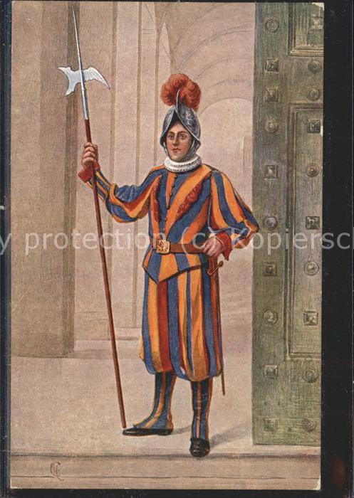 Rom Roma Vaticano Guardia Svizzera in bassa unif