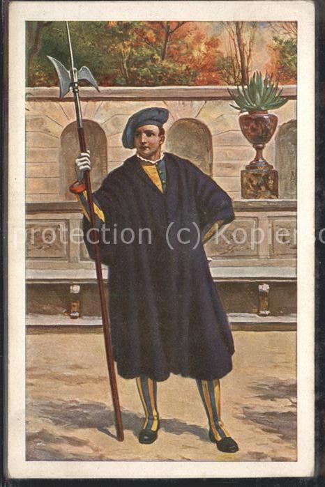 Rom Roma Guardia Svizzera Künstlerkarte