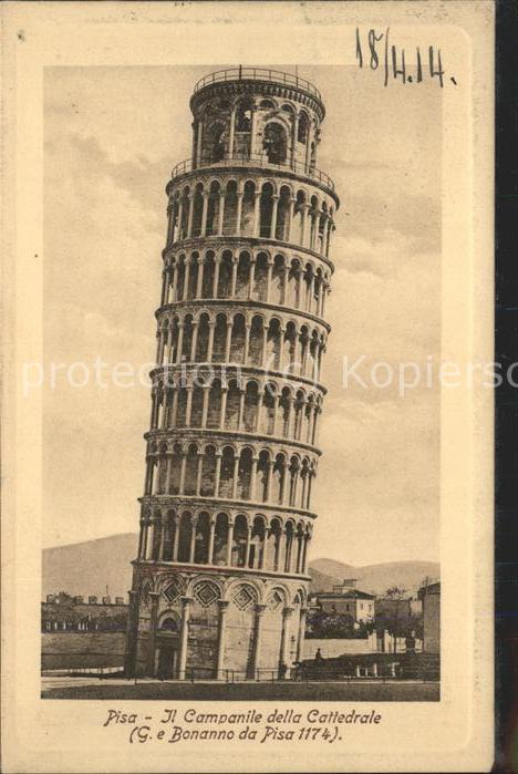 Pisa Il Campanile della Cattedrale Schiefer