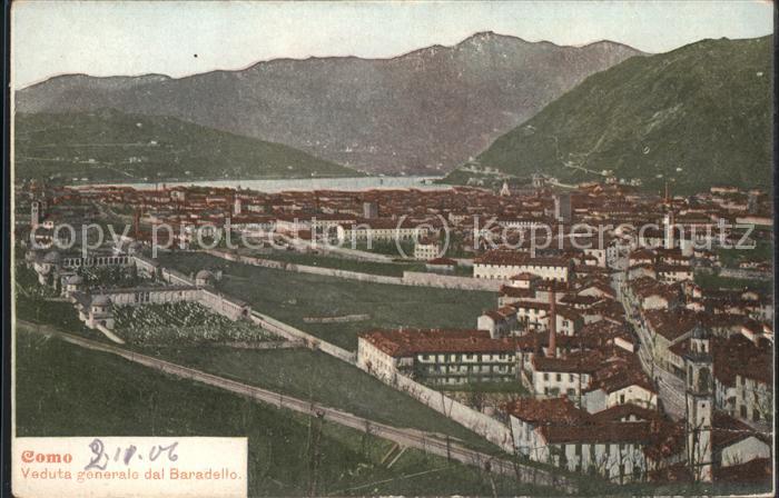 Como Lago di Como Panorama mit Bergen und See