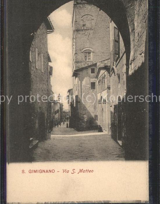 San Gimignano Via S. Matteo