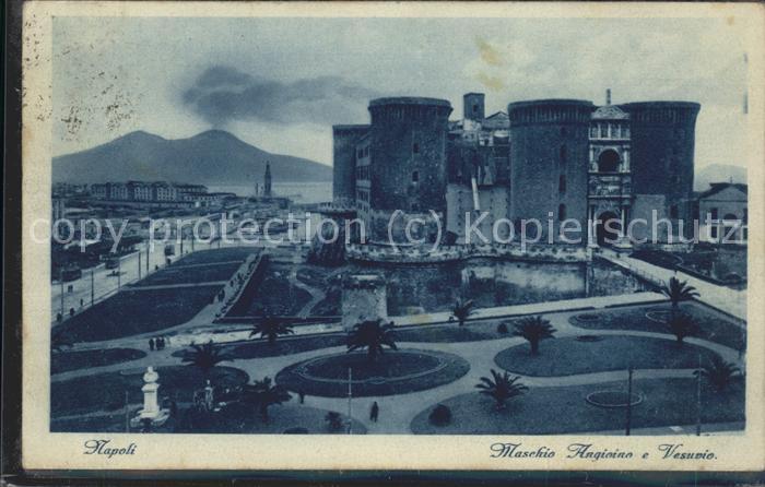 Napoli Neapel Schloss Vesuv