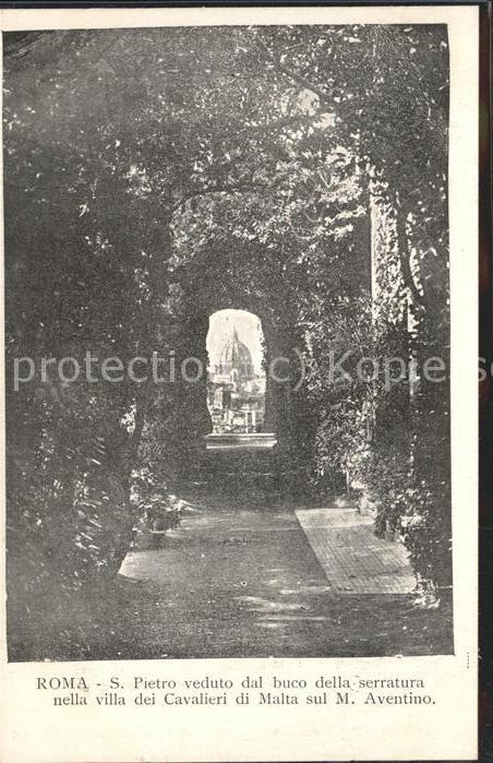 Rom Roma S.Pietro veduto dal buco