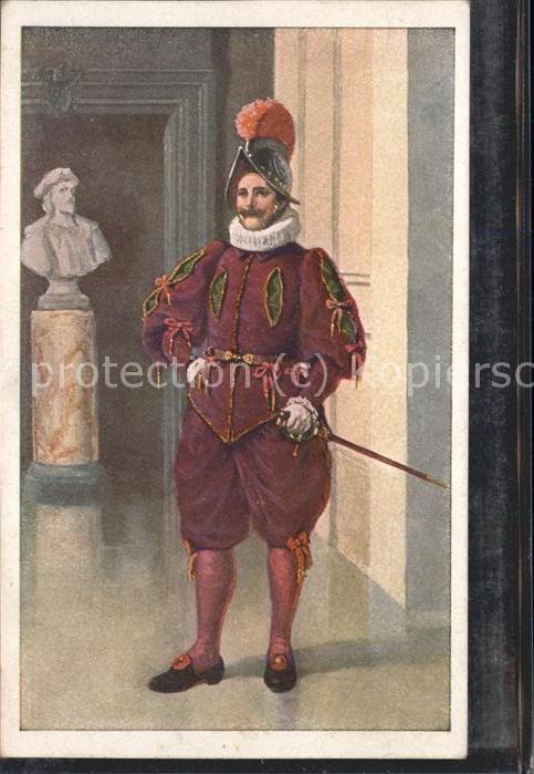 Rom Roma Guarda Svizzera Künstlerkarte