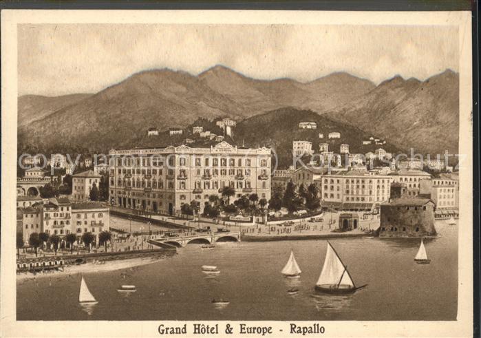 Rapallo Grand-Hotel Segelboote