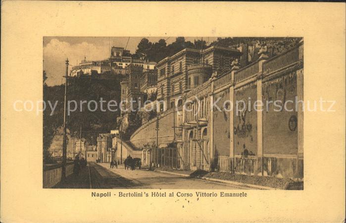 Napoli Neapel Bertolinis Hotel al Corso Vittorio Eman