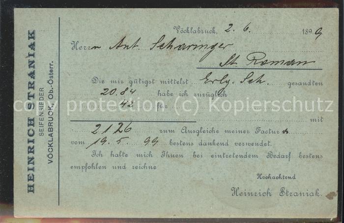 Werbung Reklame Heinrich Straniak Seifensieder Österrei