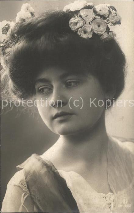 Mode Blumen Haare Frisur