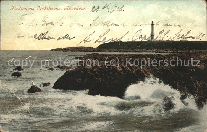 Leuchtturm Lighthouse Aberdeen Girdleness Lighthouse