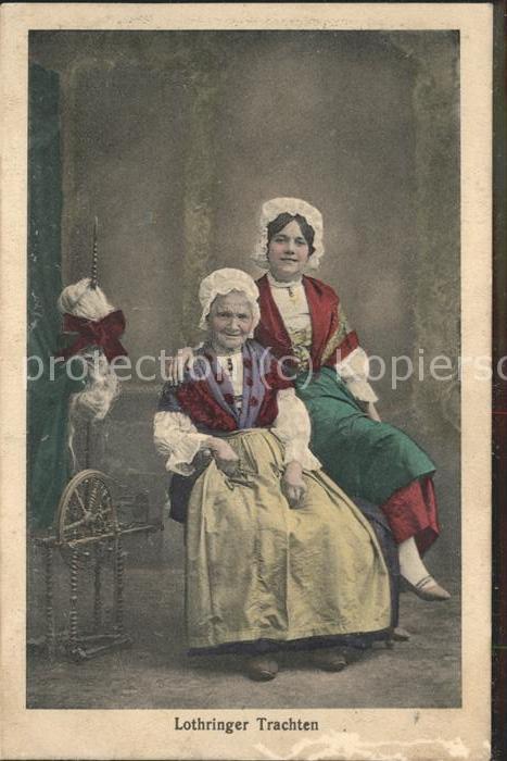 Trachten Alsace Lothringer Trachten Spinnrad