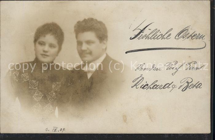 Ostern Easter Paques Ostergrüsse Paar Mann Frau