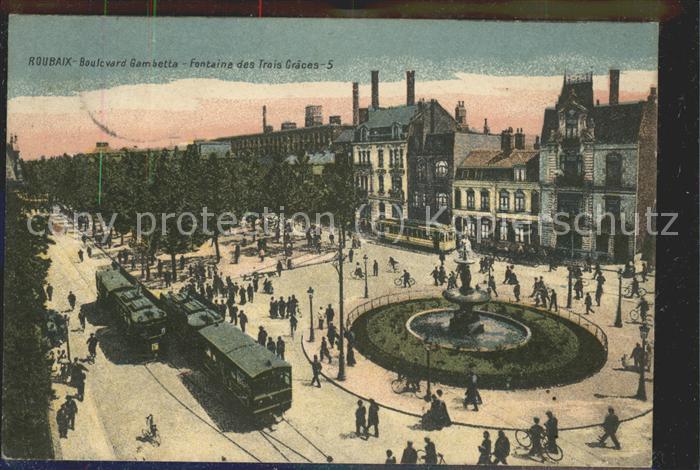 Roubaix Boulevard Gambetta Strassenbahn