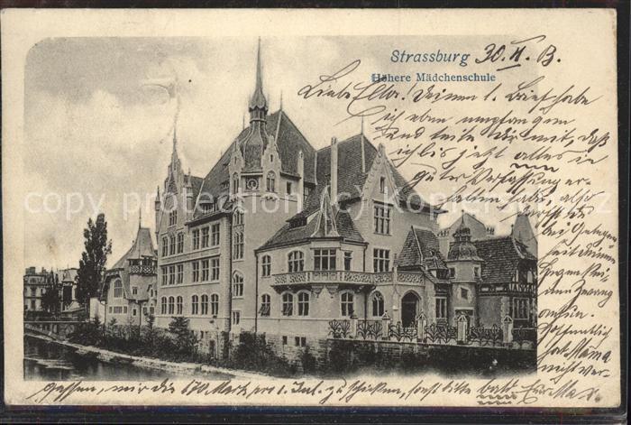 Strassburg Elsass Höhere Mädchenschule