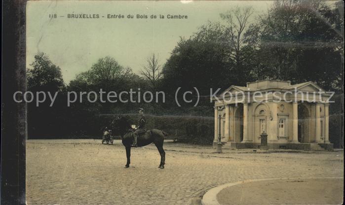 Bruxelles Bruessel Entree du Bois de la Cambre