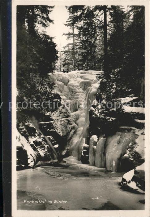 Kochelfall Kochel Szklarka Winter