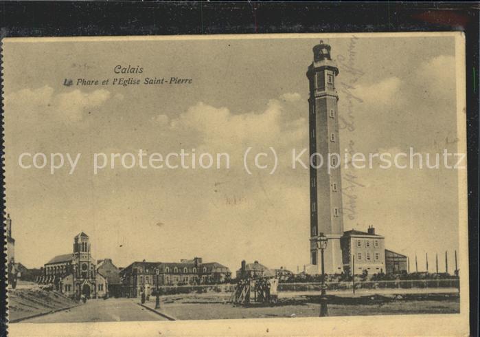 Leuchtturm Lighthouse Calais Eglise Saint-Pierre
