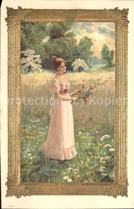 Blumen Bilderrahmen Frau