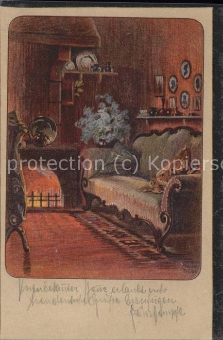 Kuenstlerkarte Wenau-Brabant Kamin