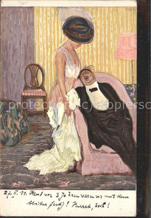 Kuenstlerkarte Paul Rieth nach dem Balle