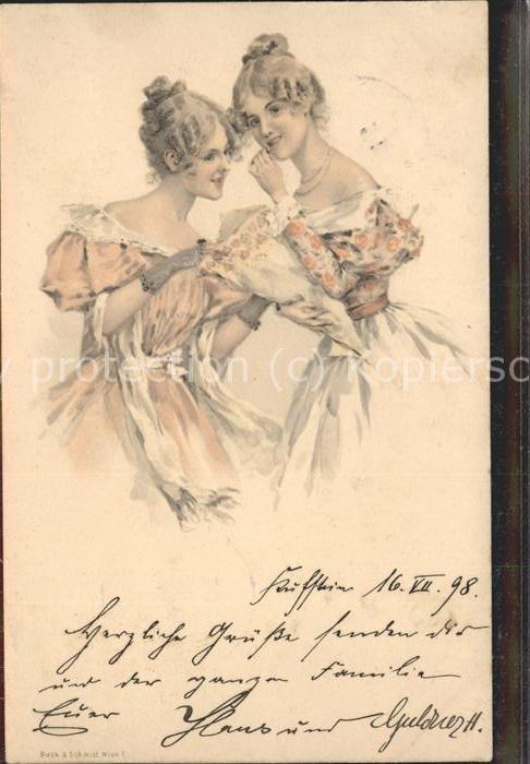 Kuenstlerkarte Mode Damen