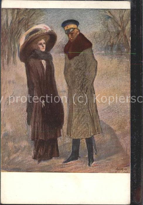 Kuenstlerkarte Paul Rieth Flirt