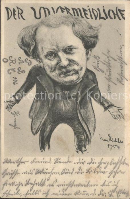 Typen Professor Künstlerkarte