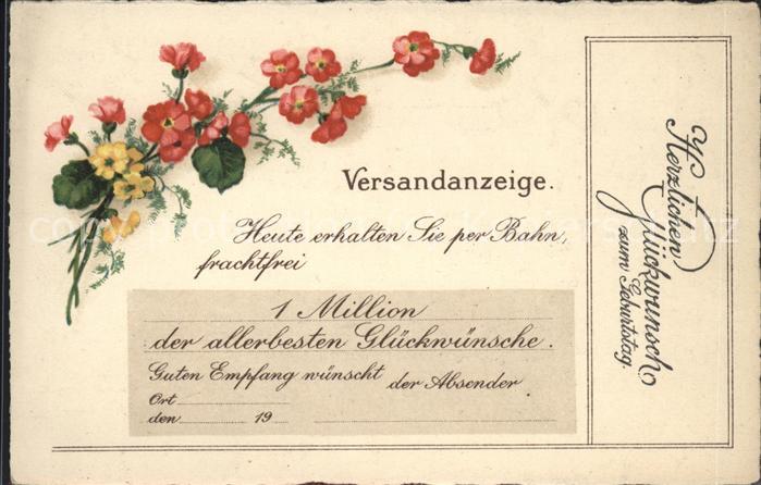 Geburtstag Glückwünsche Versandanzeige