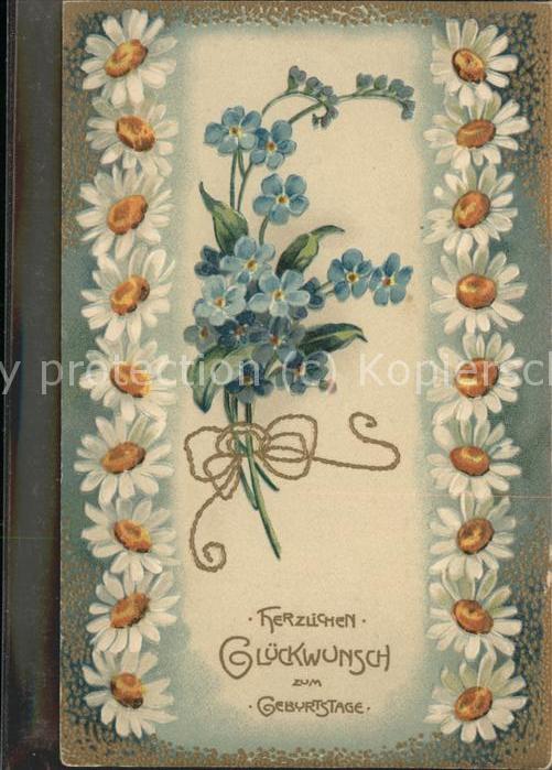 Geburtstag Blumen Margeriten